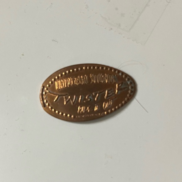 RETIRED Universal Studios Twister Elongated Smashed Pressed Penny - Ride It Out - Picture 3 of 6